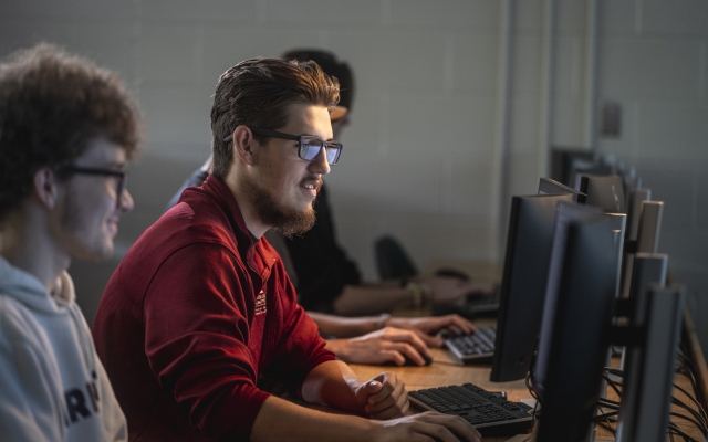 IT Students in Computer Lab