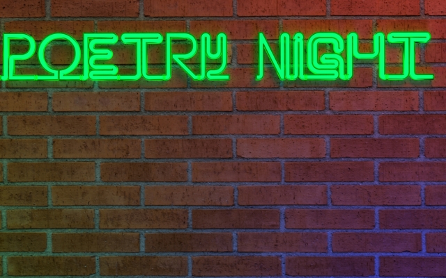 Poetry Night sign