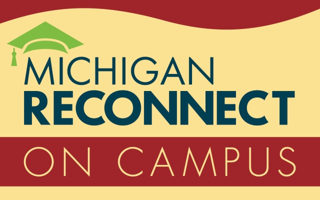 Michigan Reconnect on Campus Graphic