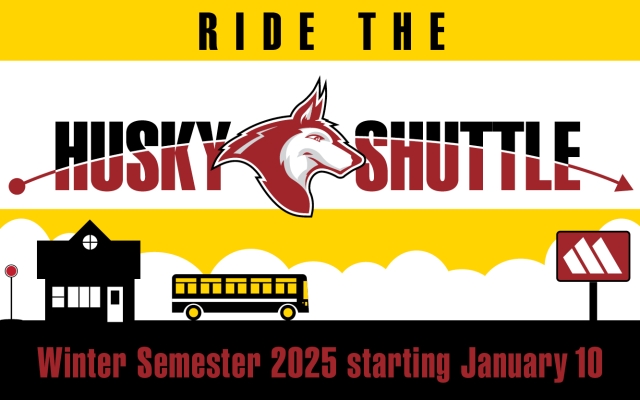 Husky shuttle logo